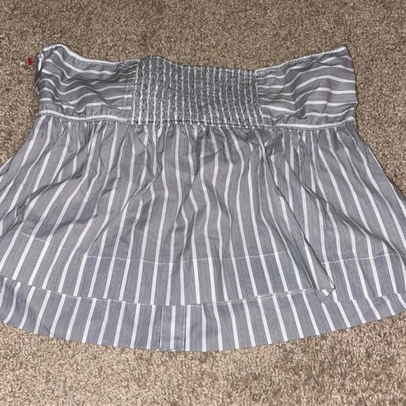 Anthropologie Dolan Striped Strapless Smocked Tube Top Women’s Large‎ NWT Twee - Picture 8 of 10